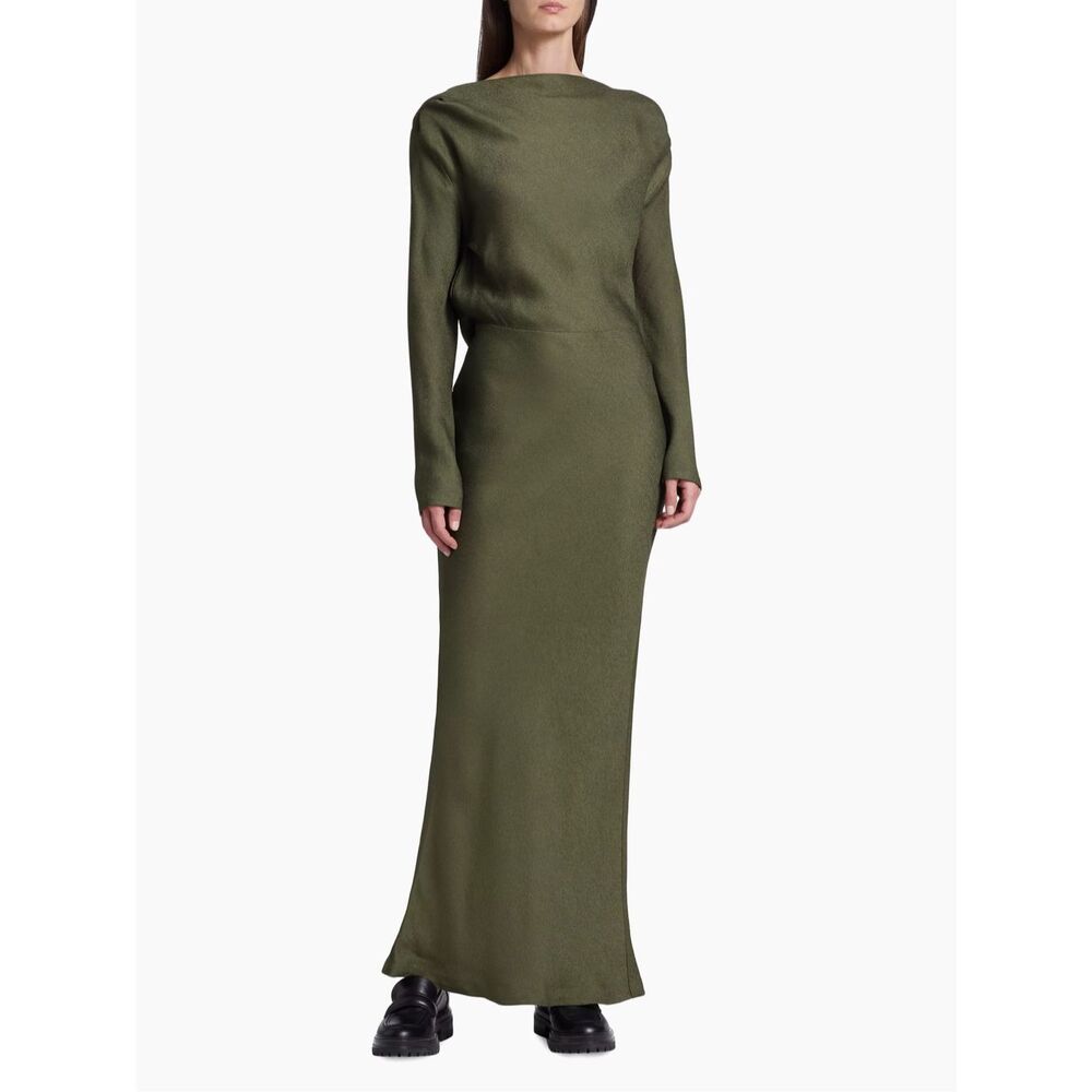Co Cowlneck Draped Gown Large $995